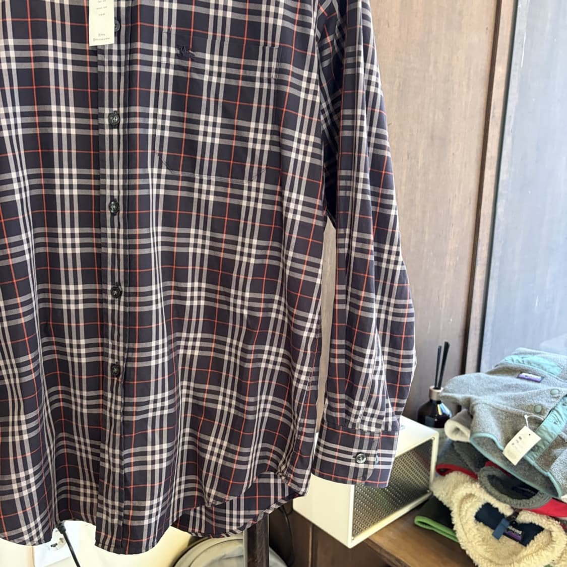15205 - 버버리 네이비 노바체크 셔츠 상품이미지4