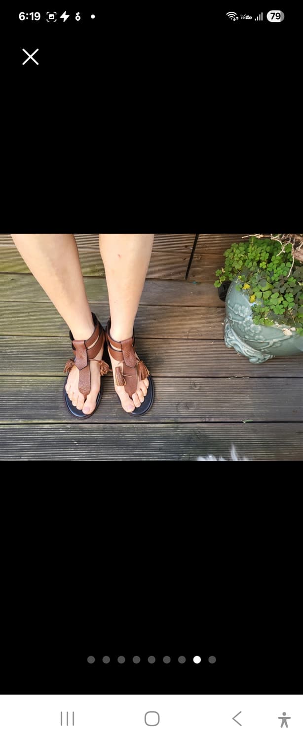 구호 가죽 샌들 새제품235mm 상품이미지7