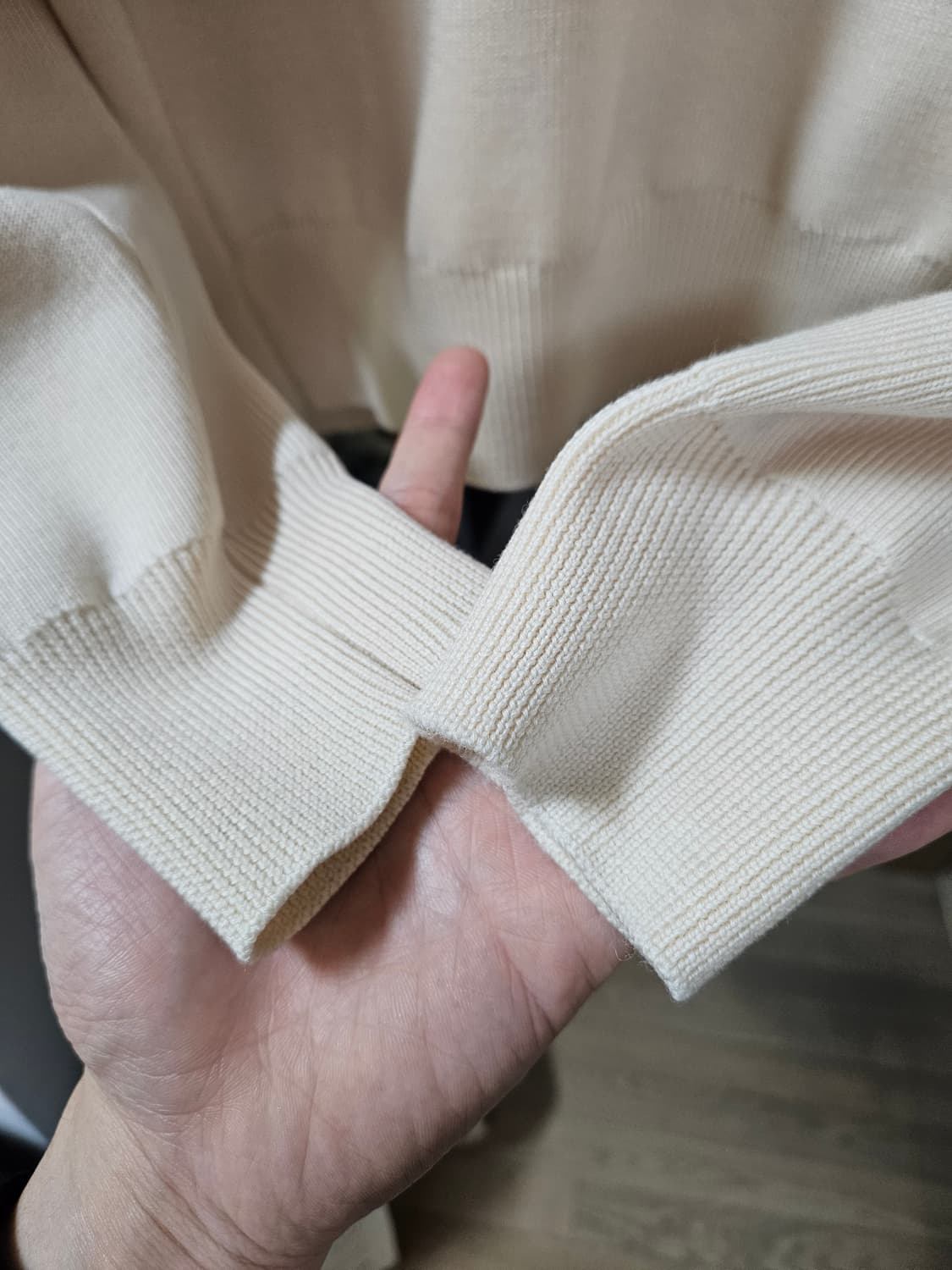 [50] 톰포드 헤비 울 100 하프 집업 아이보리 톰포드 니트 상품이미지5