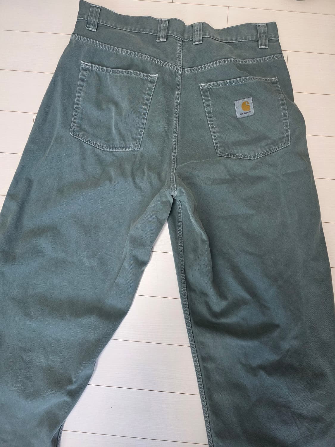 칼하트wip 브랜든 팬츠 실버 파인 스톤 다이드[L] 상품이미지5