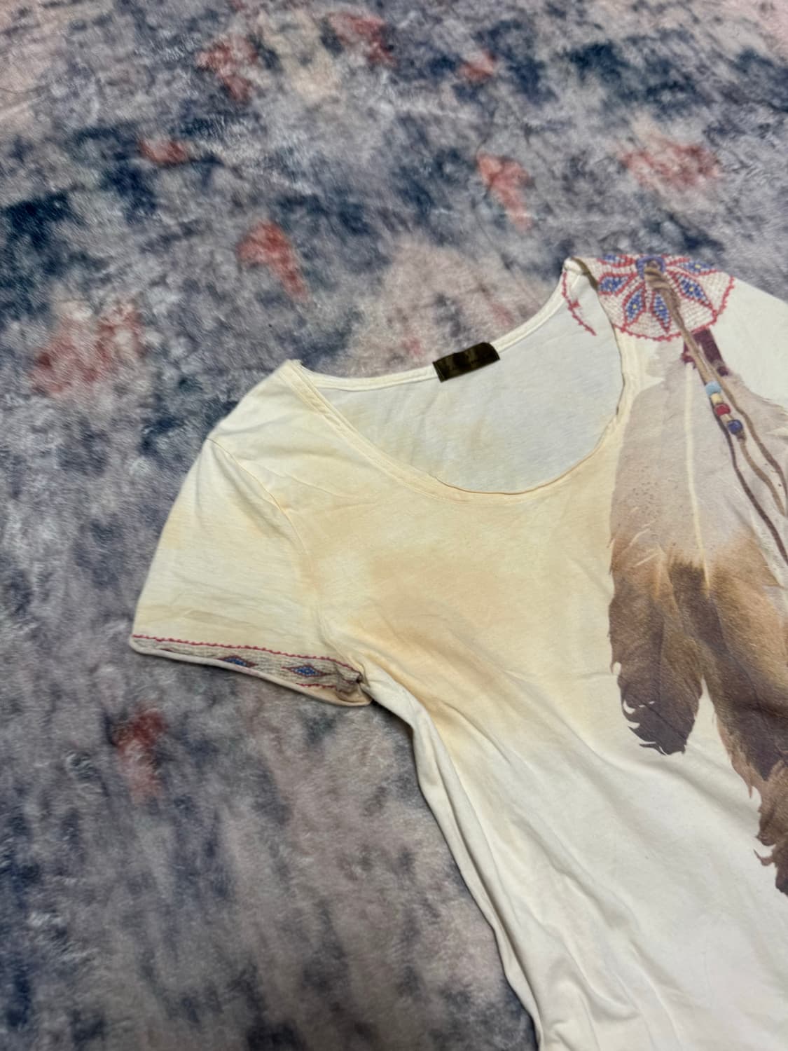 Goa 00s archive feather half t shirts 상품이미지3