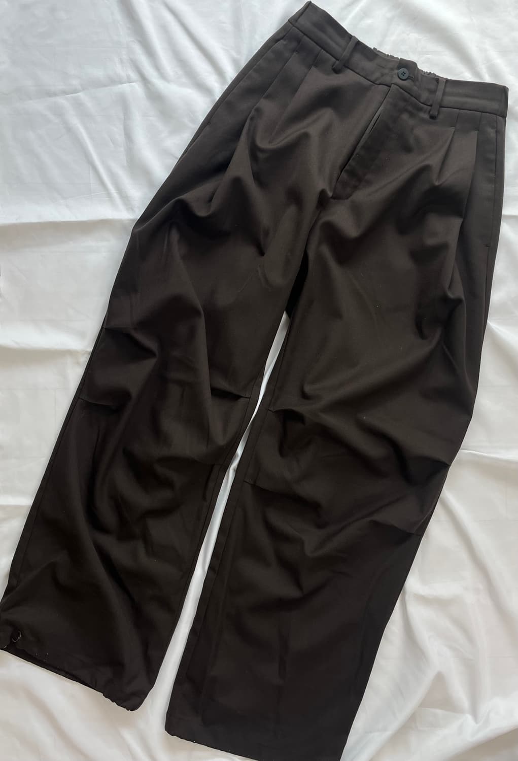 28) 인스펙터 804 울 파라슈트 팬츠 다크 브라운 상품이미지2