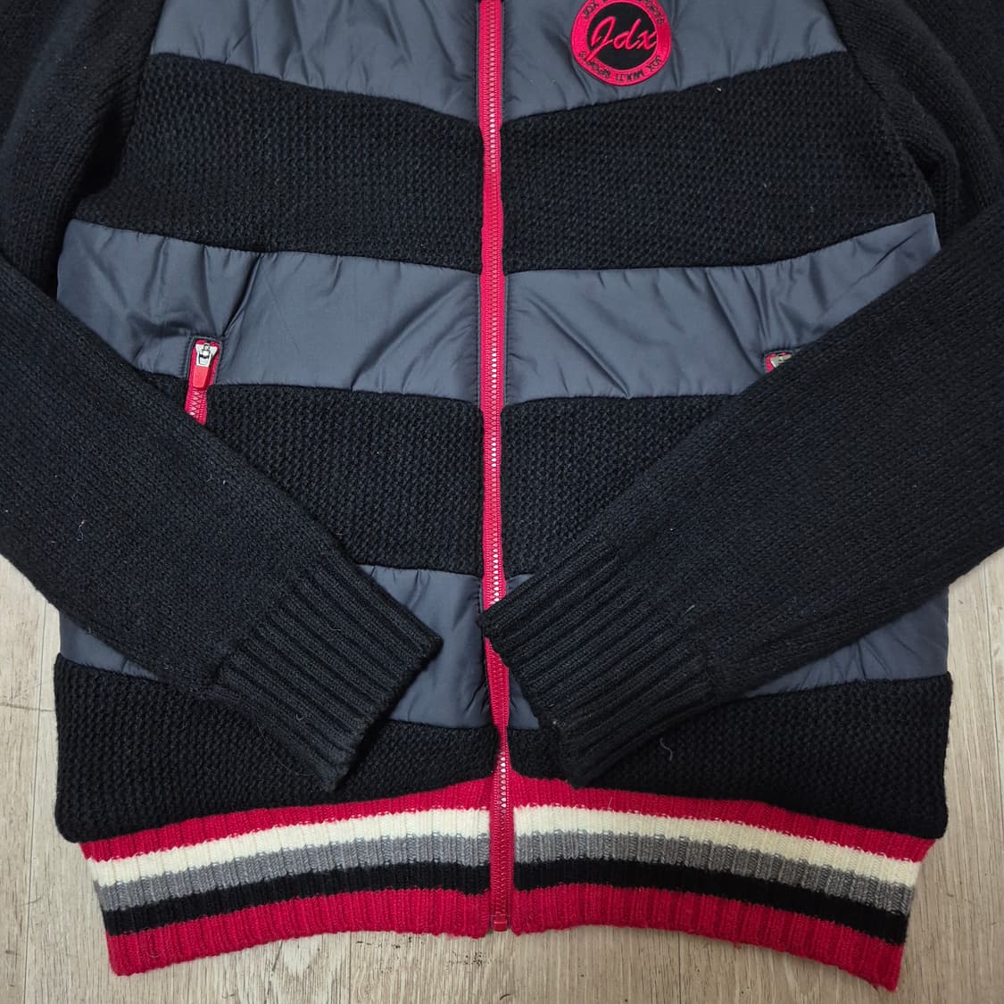 JDX 여성 골프웨어 자수로고 니트 자켓 S(90) 상품이미지3