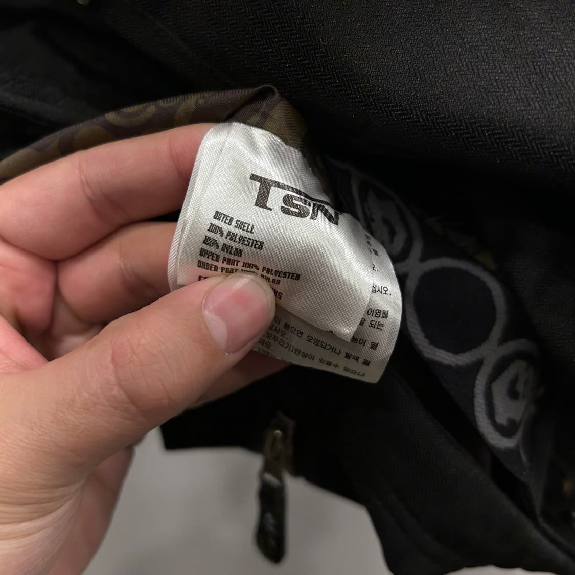 TSN 포켓 글로시 하이넥 후드 보드자켓 상품이미지4