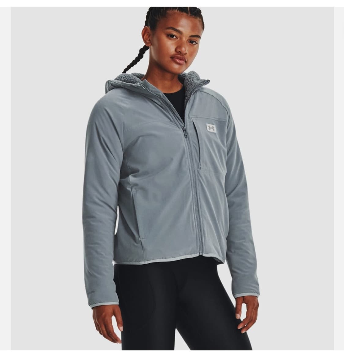 언더아머 여성 셰르파 후드 집업 M  상품이미지1