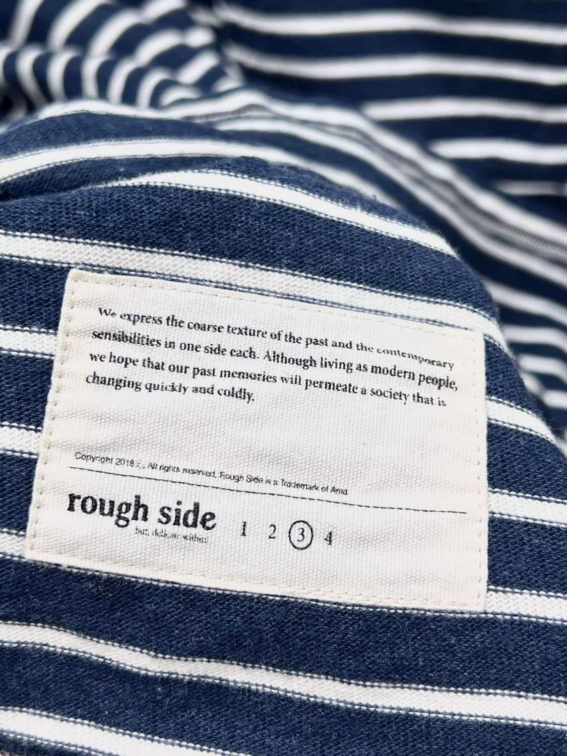 (KR/3) 러프사이드 스트라이프 롱슬리브 네이비 상품이미지7