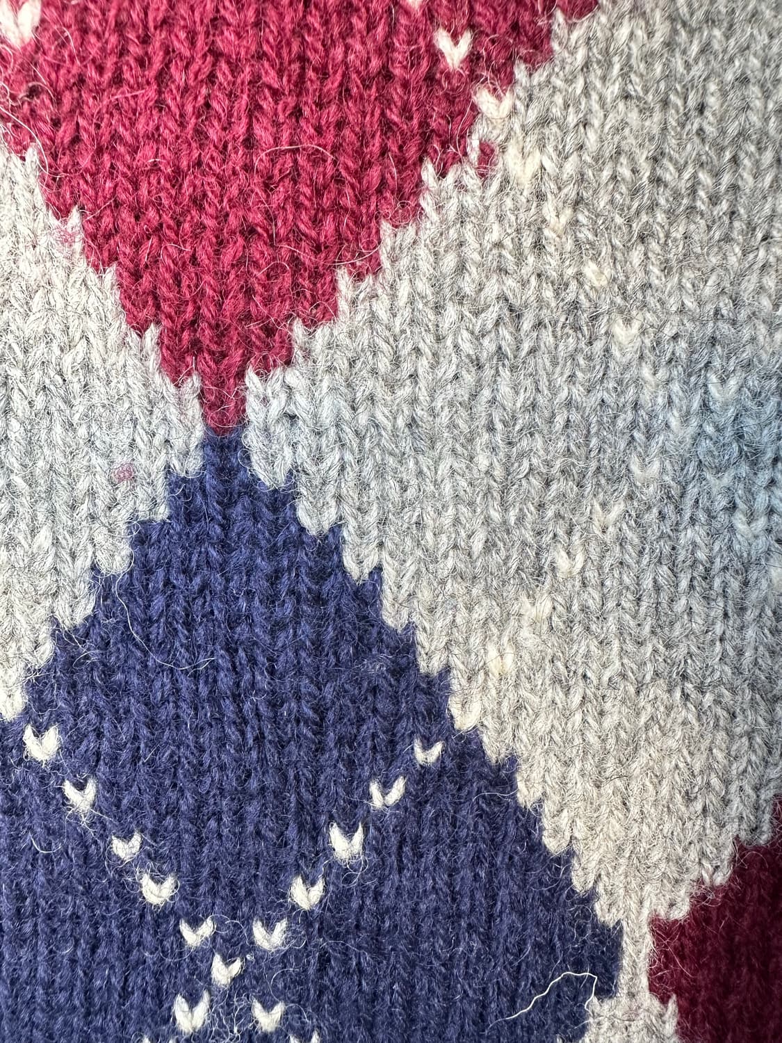  셰틀랜드 아가일 니트 상품이미지4