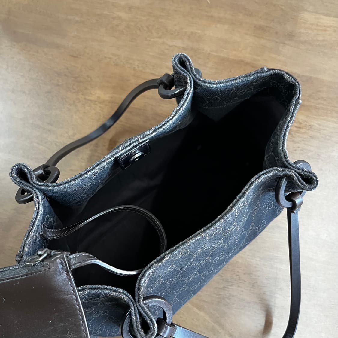 구찌 자카드 캔버스/레더 토트백 상품이미지5