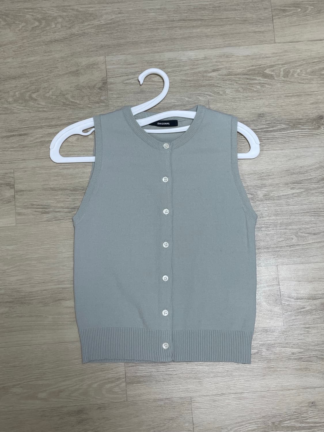 다이애그널 투웨이 가디건 카키 상품이미지6