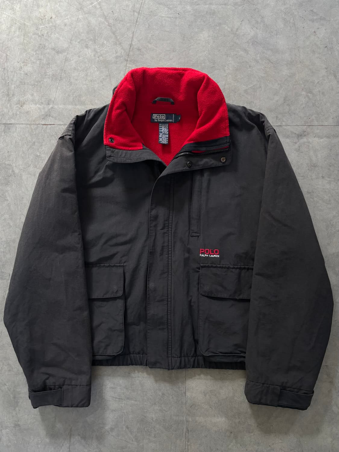 Polo 폴로 랄프로렌 90‘s 블랙 플리스 파카 상품이미지3
