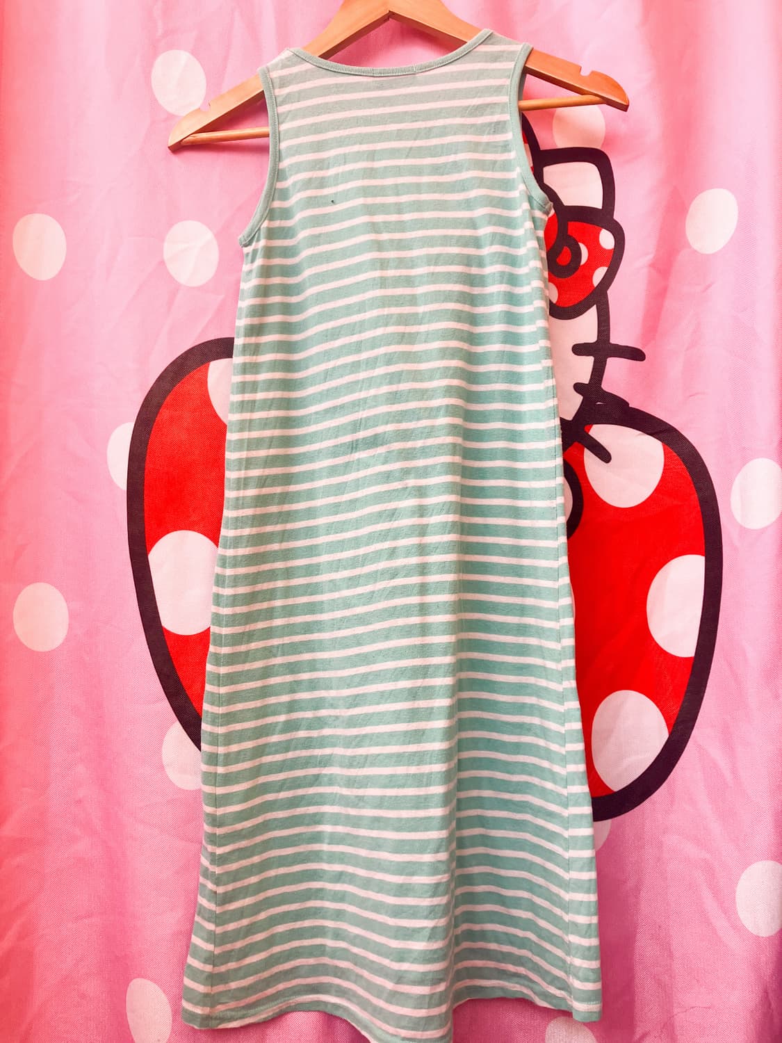 jpn 스트라이프 스파클 레터링 원피스 상품이미지5