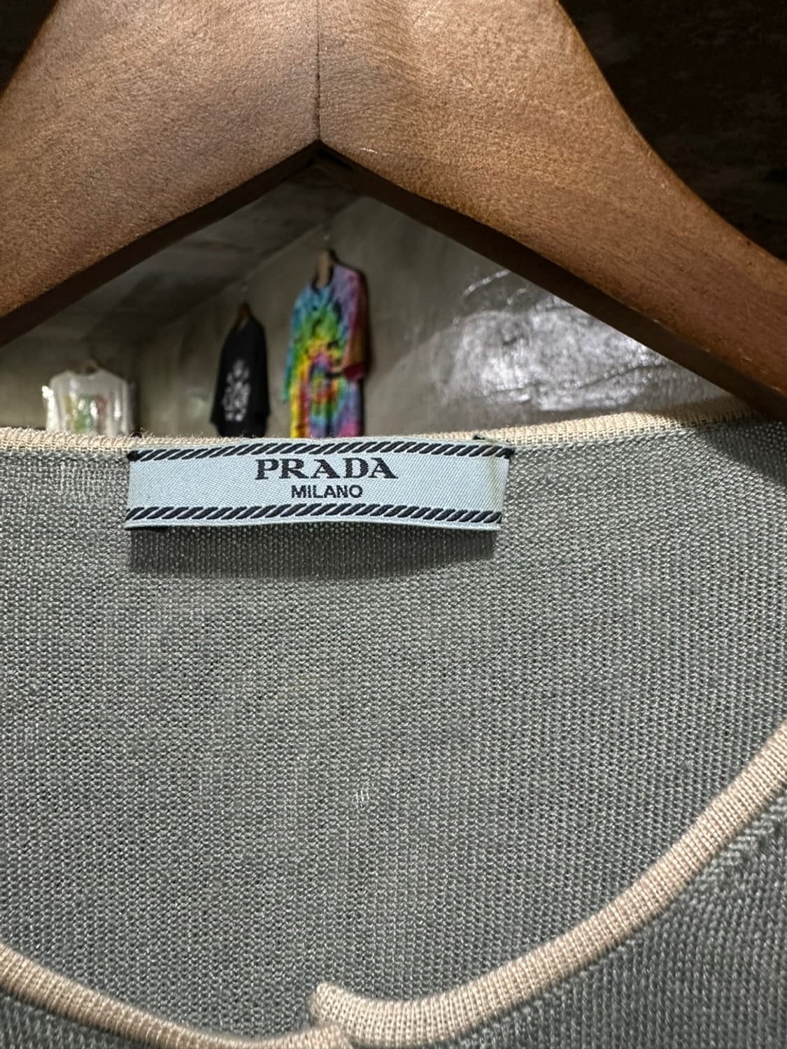 prada 프라다 배색 니트 가디건  상품이미지3