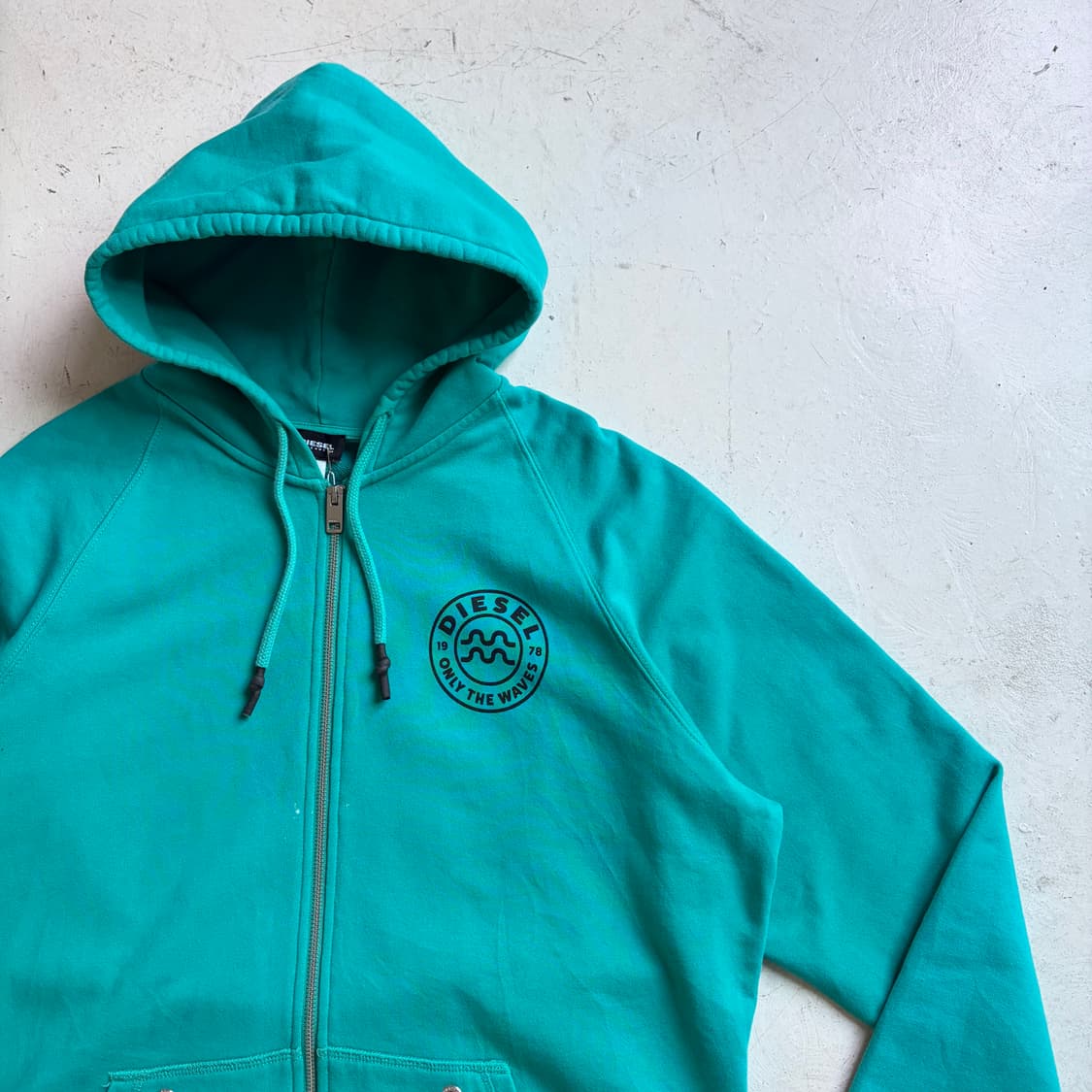 디젤 빈티지 레글런 후드집업 자켓 XL 상품이미지3