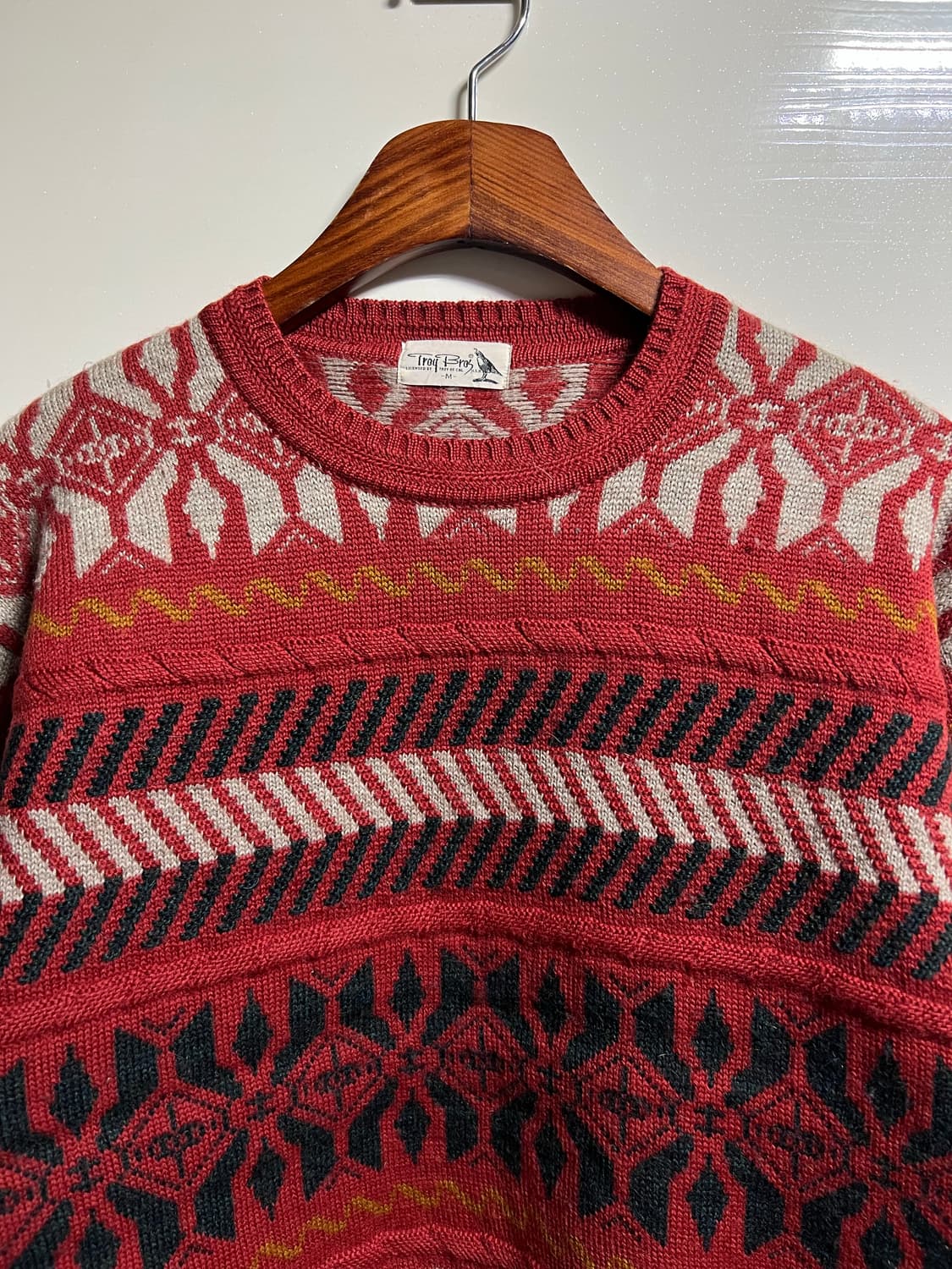빈티지 트로이브로스 패턴 스웨터 상품이미지2
