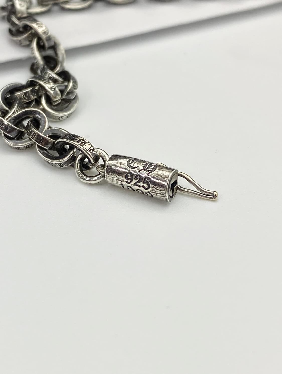 [OS] 크롬하츠 페이퍼 체인 브레이슬릿 팔찌 7인치 실버 상품이미지2