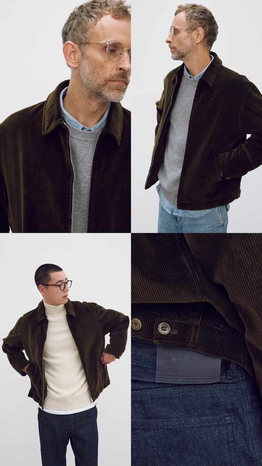 포터리 코듀로이 드리즐러 자켓 올리브 새상품급 판매 (정가 36.9만) 상품이미지10