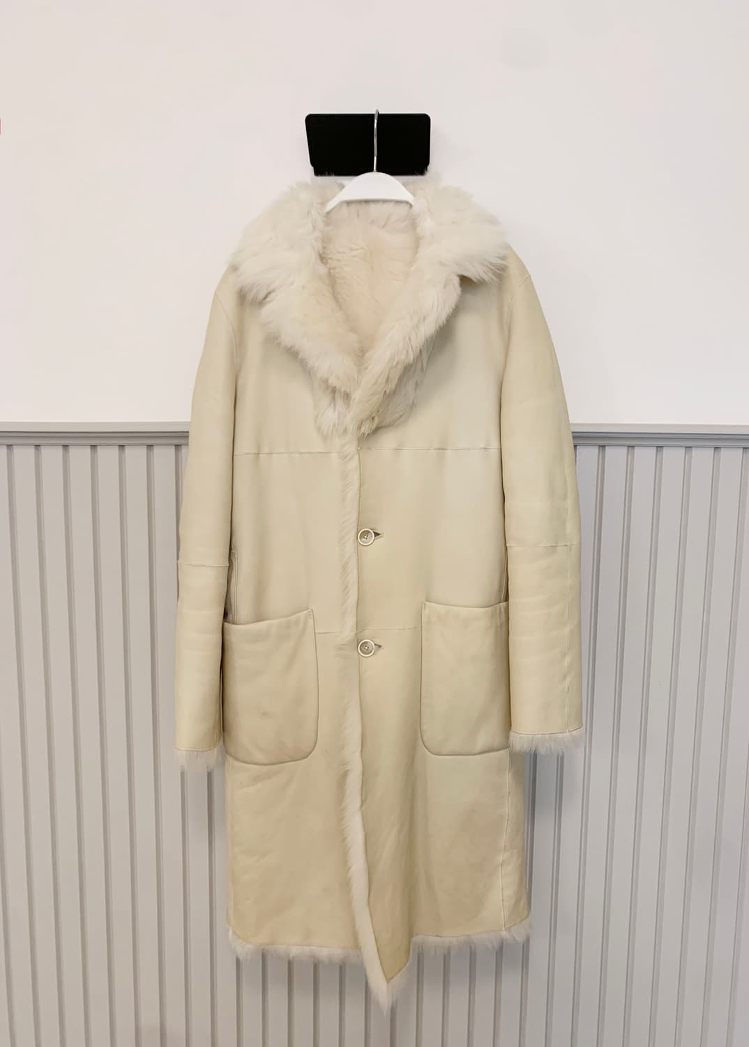 질 샌더 무스탕 퍼 코트 상품이미지1