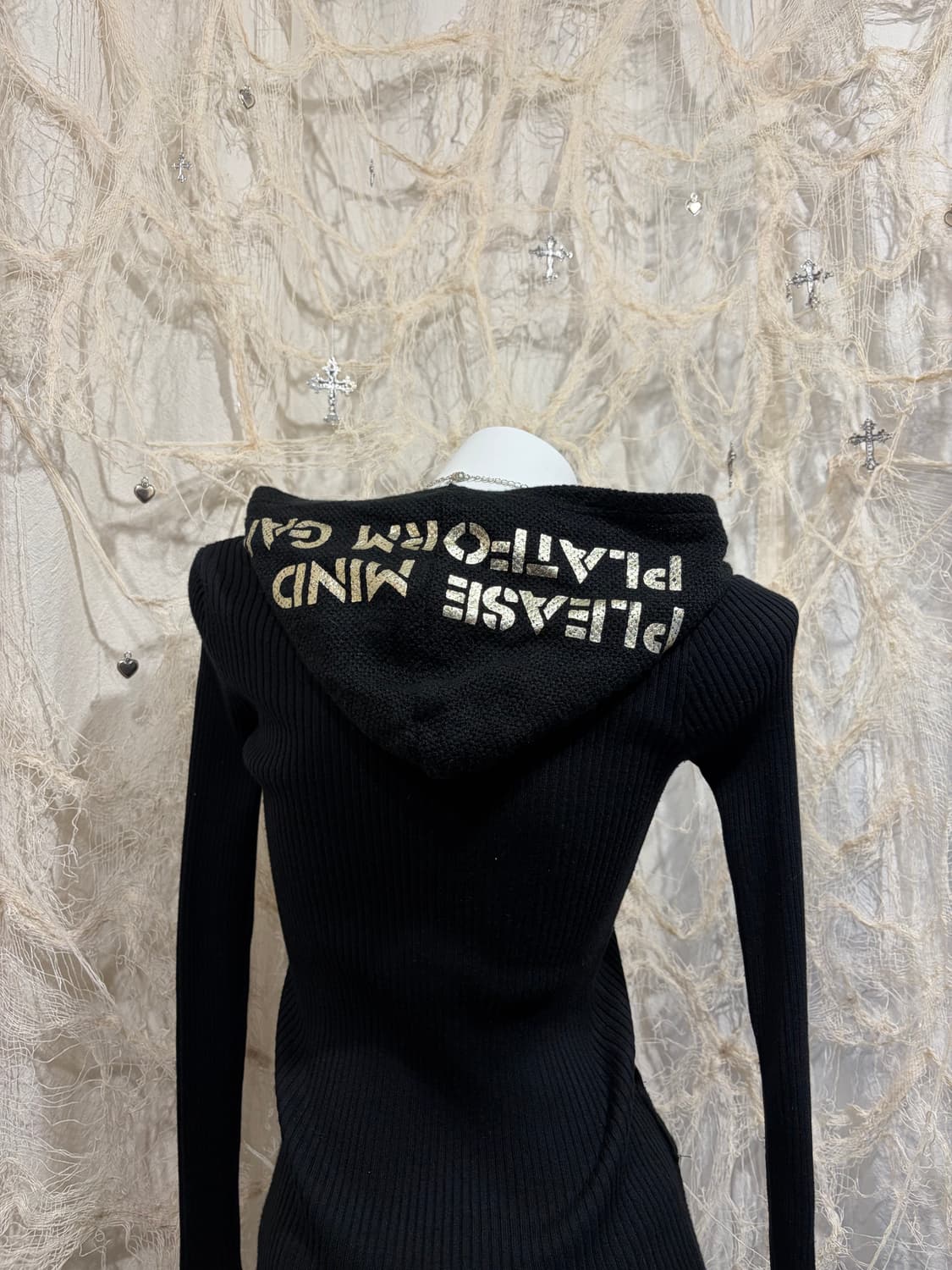 Y2K Gothic Oriental cubic hoodie zip up 상품이미지9