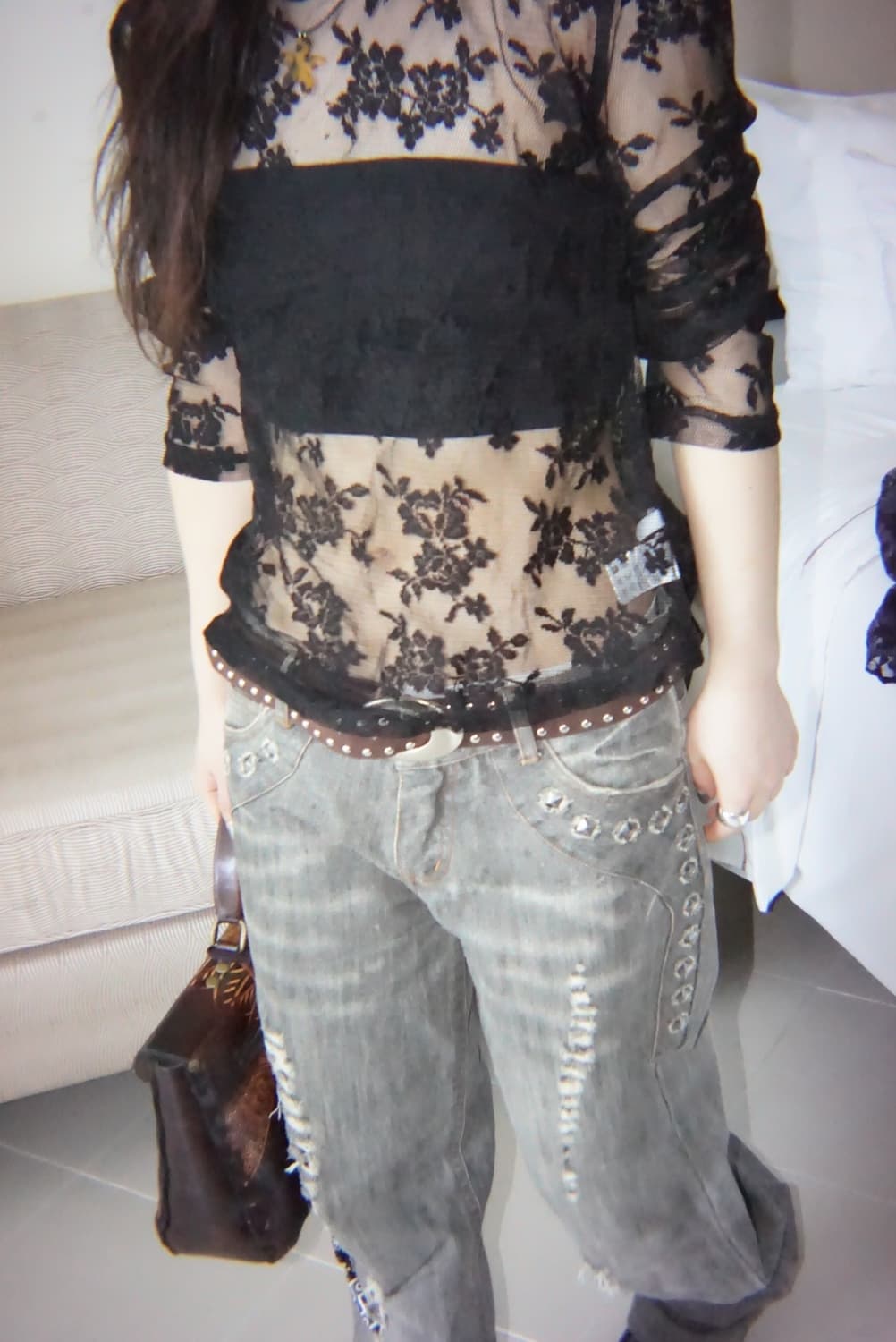 pearl lace top 상품이미지6