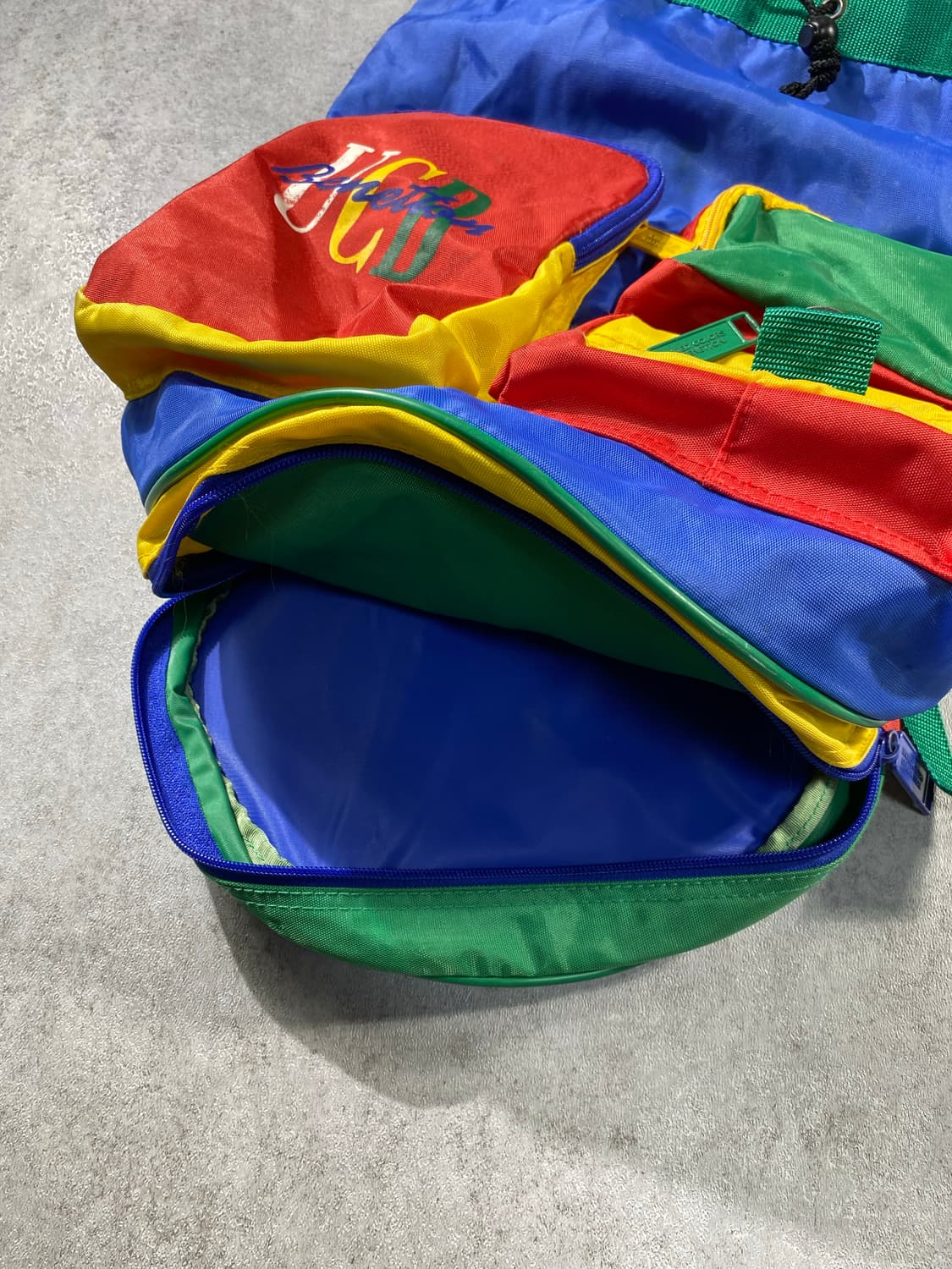 [39*48] 90s Benetton 베네통 나일론 멀티포켓 백팩 상품이미지5