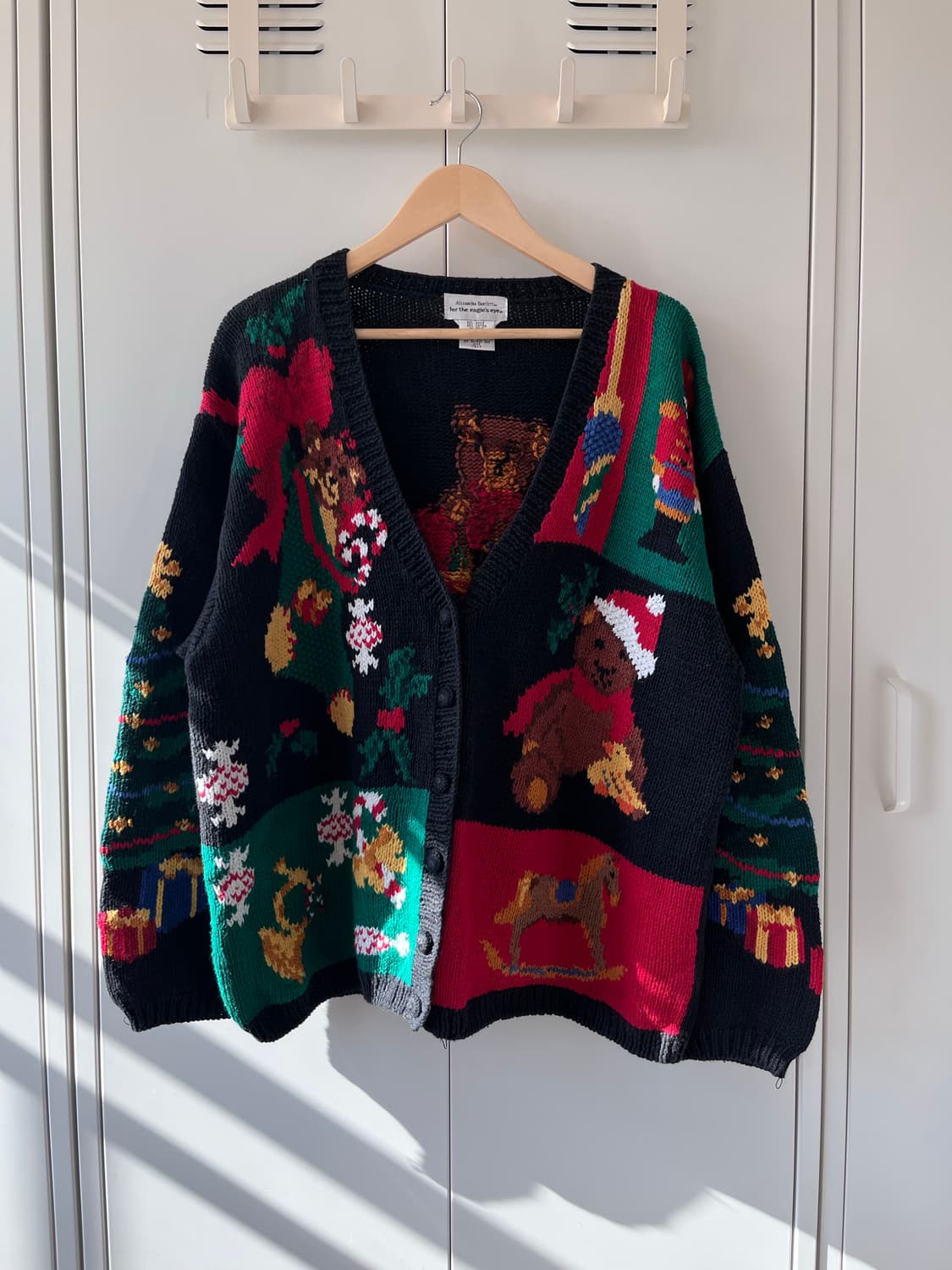 For the eagles eye 크리스마스 곰인형 니트 가디건  상품이미지2