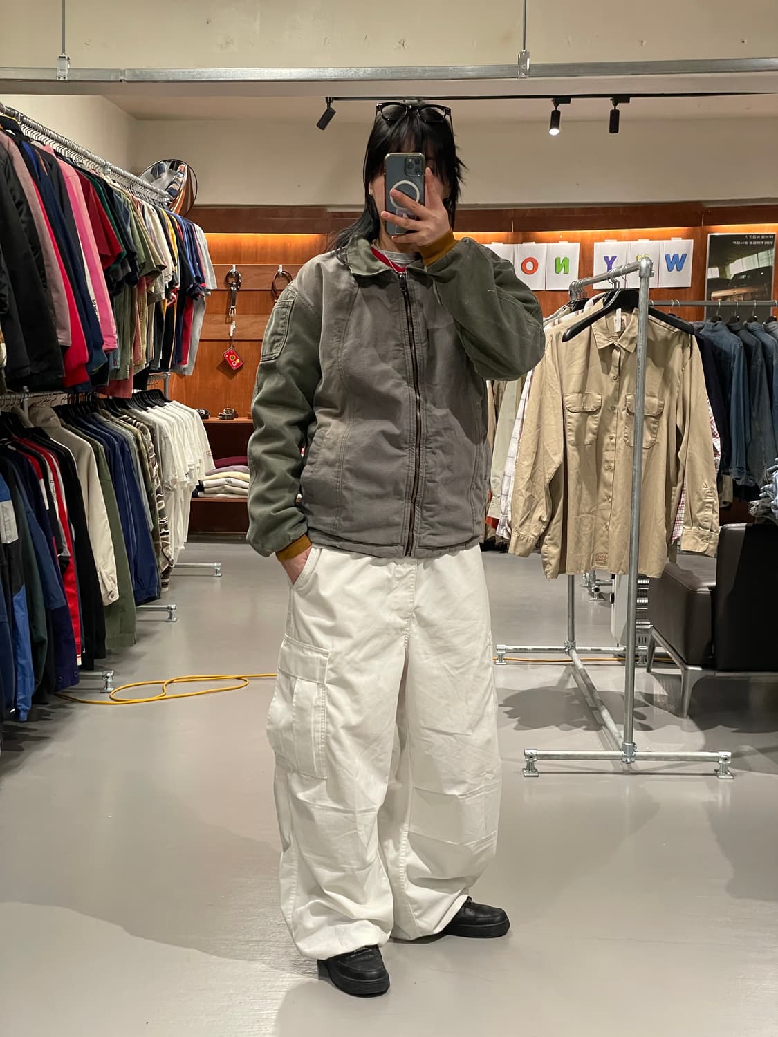 빈티지 리메이크 워크 자켓   상품이미지5