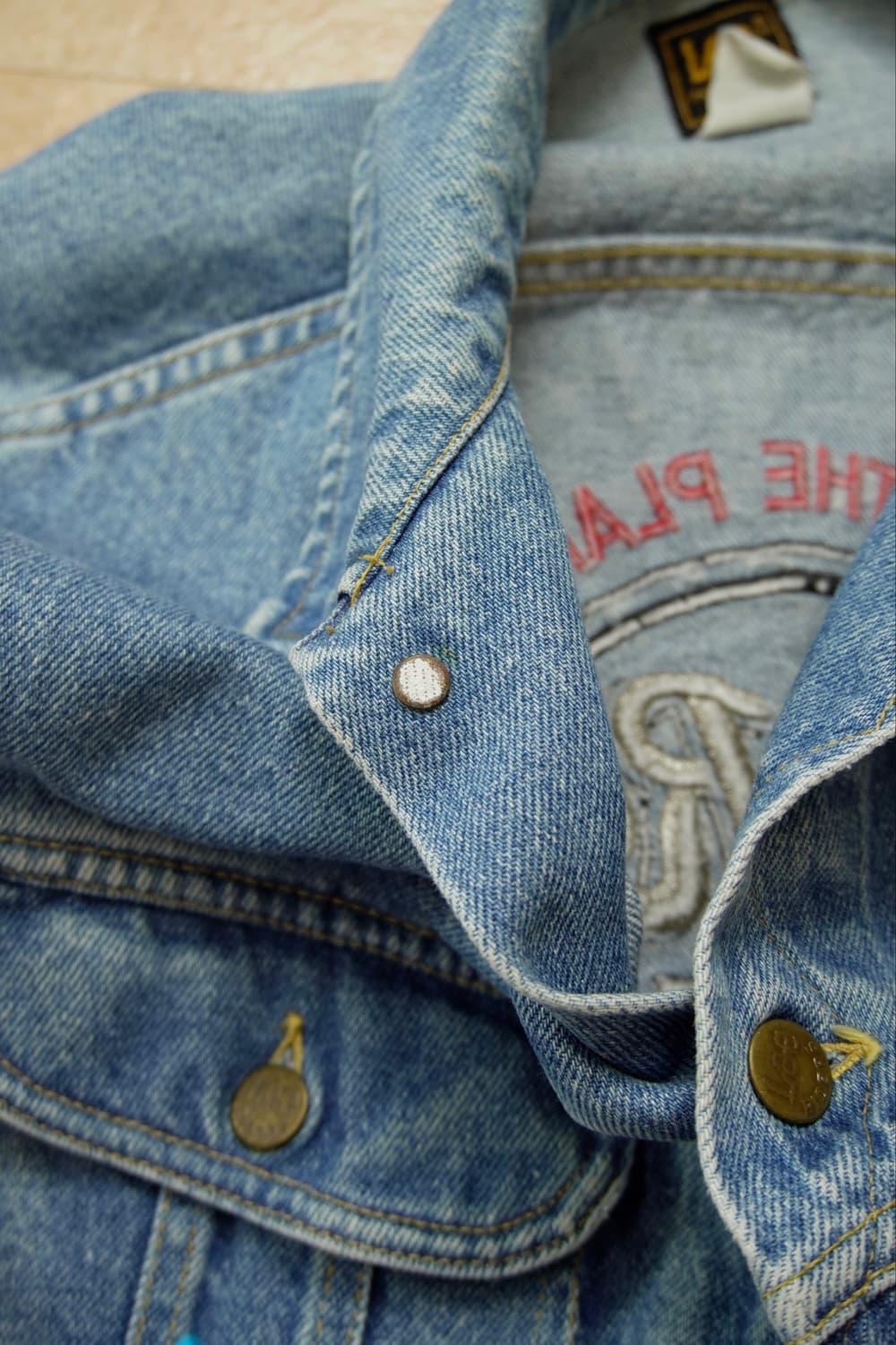 80s Lee 220j 하드 락 카페 데님자켓 Made in USA 상품이미지10