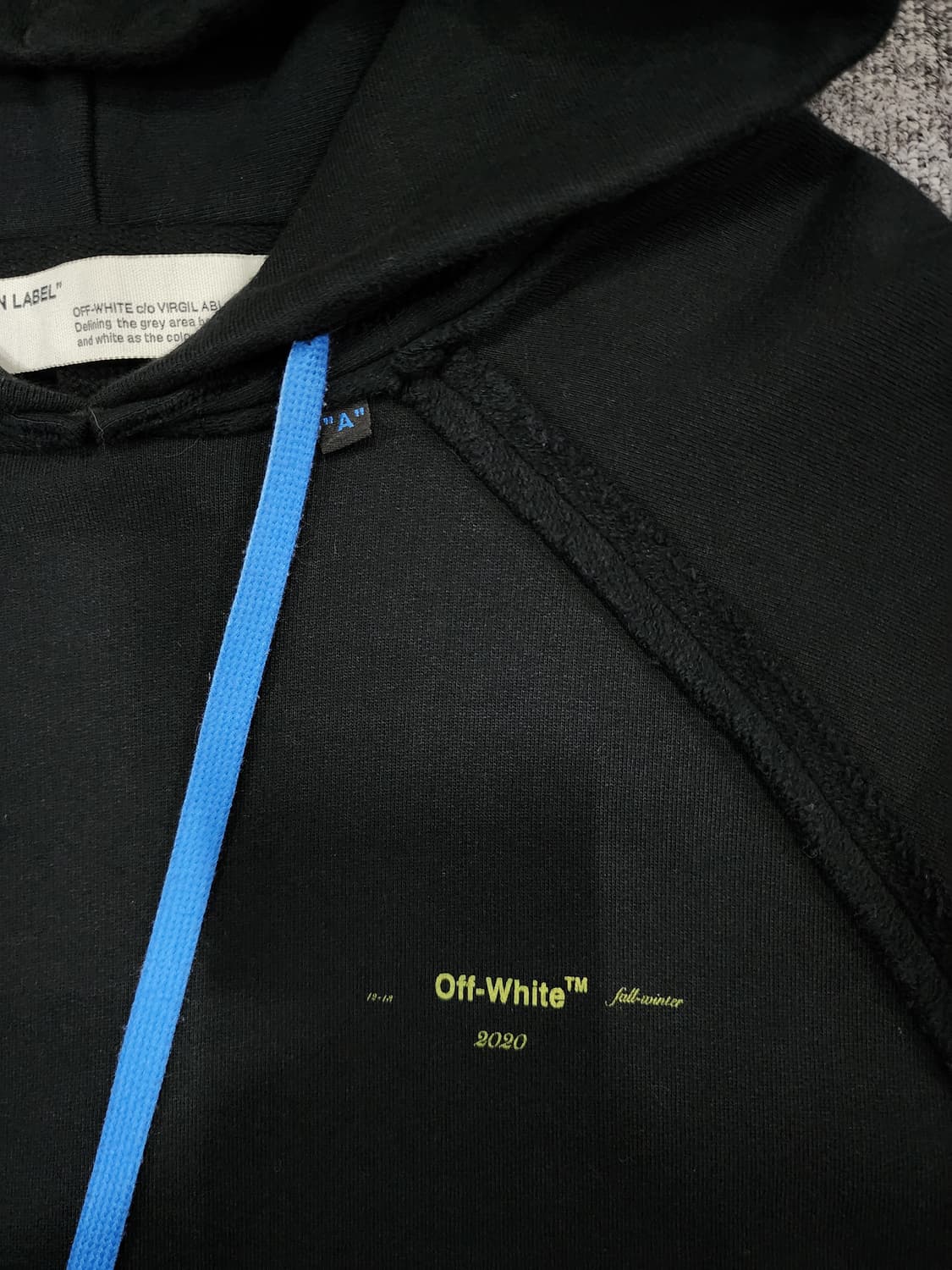 오프화이트 아크릴 애로우 오버핏 후드티 M 상품이미지5