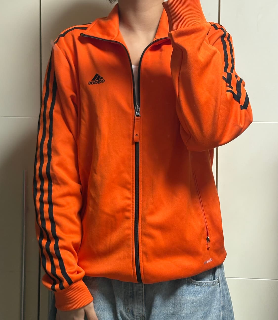 아디다스 오렌지 블랙 포인트 주황 져지 상품이미지1