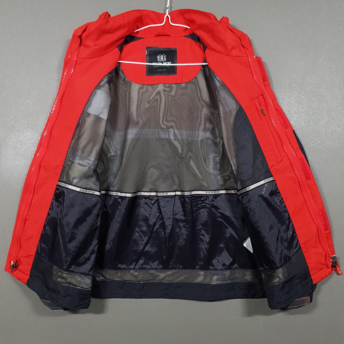 여성 M) 코오롱스포츠 이시스 안타티카 고어텍스 바람막이 자켓 레드 상품이미지7