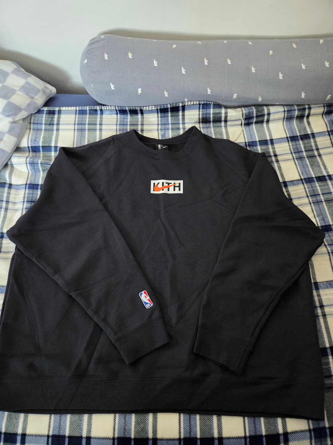 나이키x키스 KITH  뉴욕 닉스 플리스 크루넥 블랙 3XL사이즈 상품이미지1