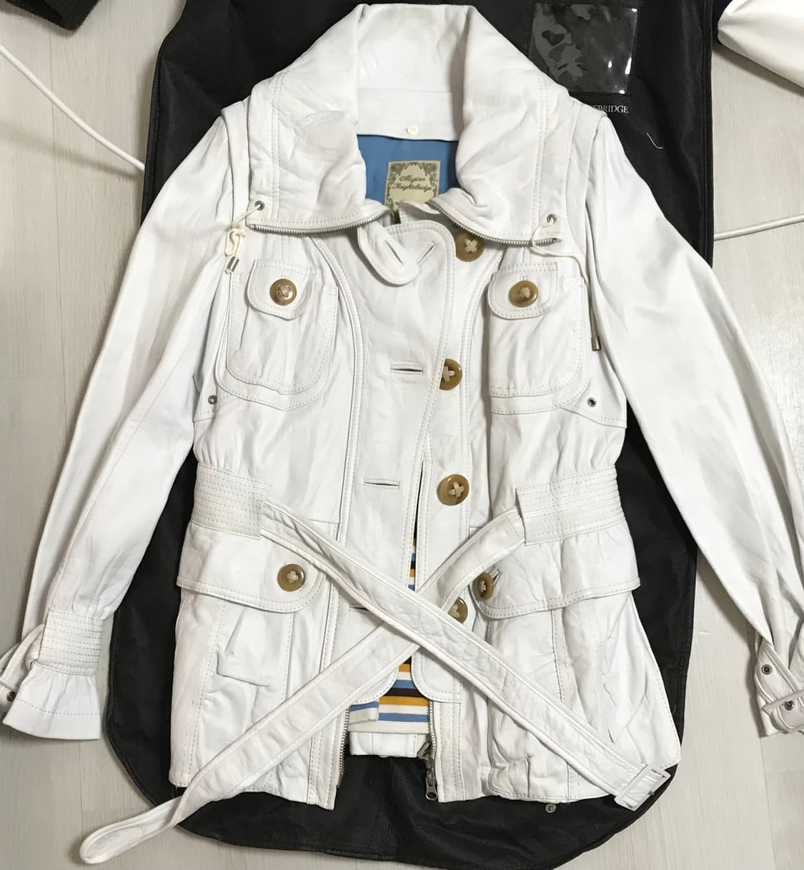 화이트 양가죽 자켓 상품이미지1