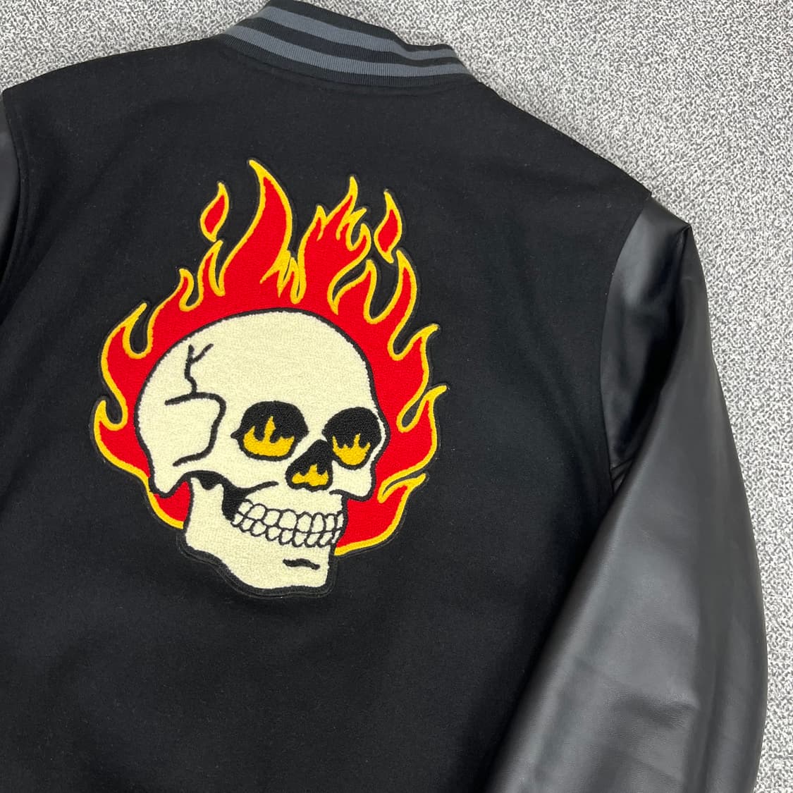 <반스 스컬 레더 바시티 자켓> No.1307 상품이미지5