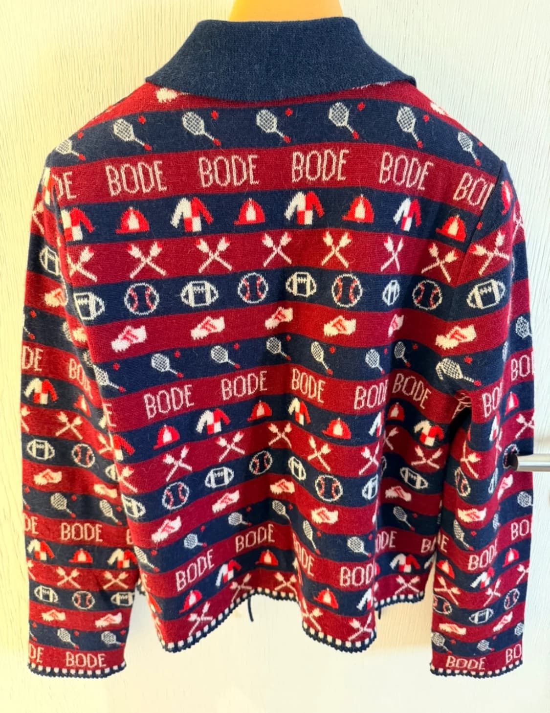 Bode 자카드 알파카 가디건 상품이미지3