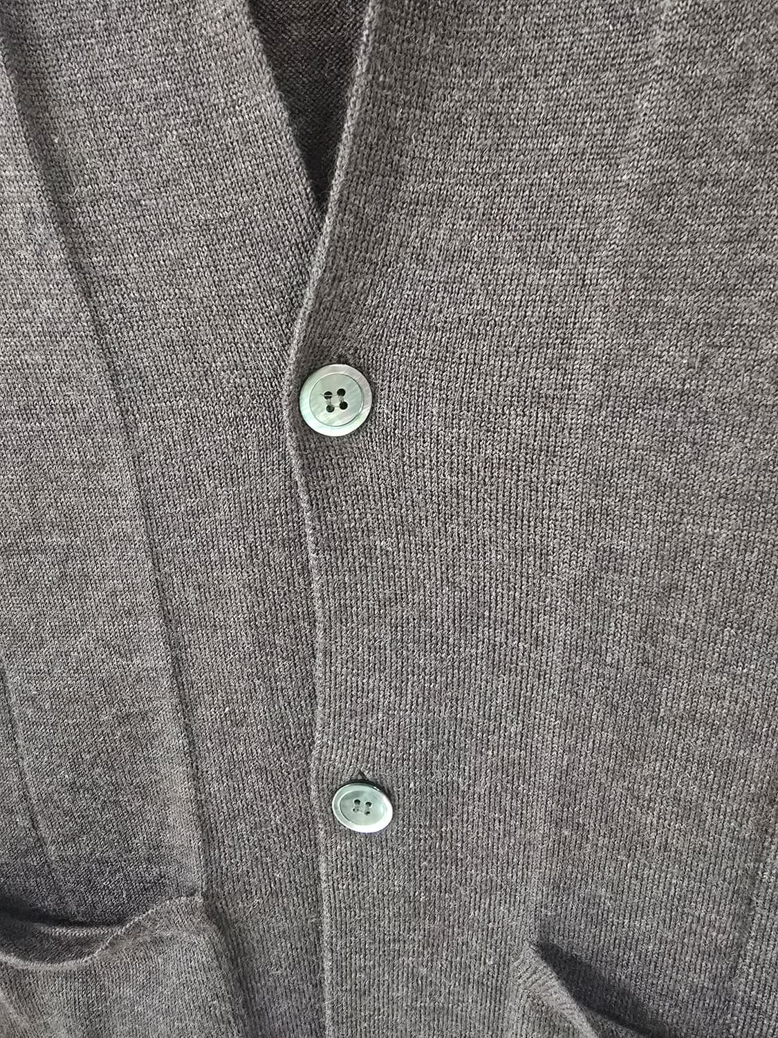 빔즈 정품 메리노울100% 카라 가디건 브라운 상품이미지4