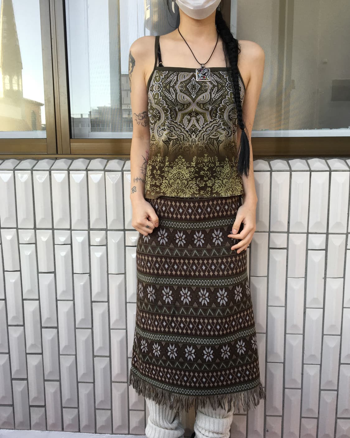 Ethnic pattern sleeveless 상품이미지1