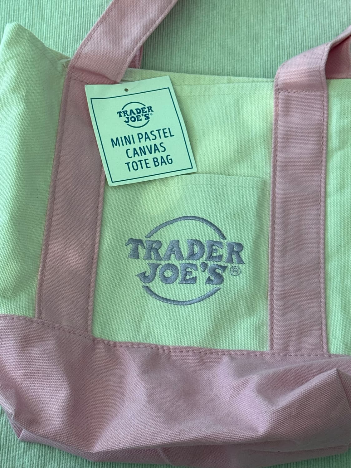 [새상품] 트레이더조 파스텔 미니 에코백  상품이미지2