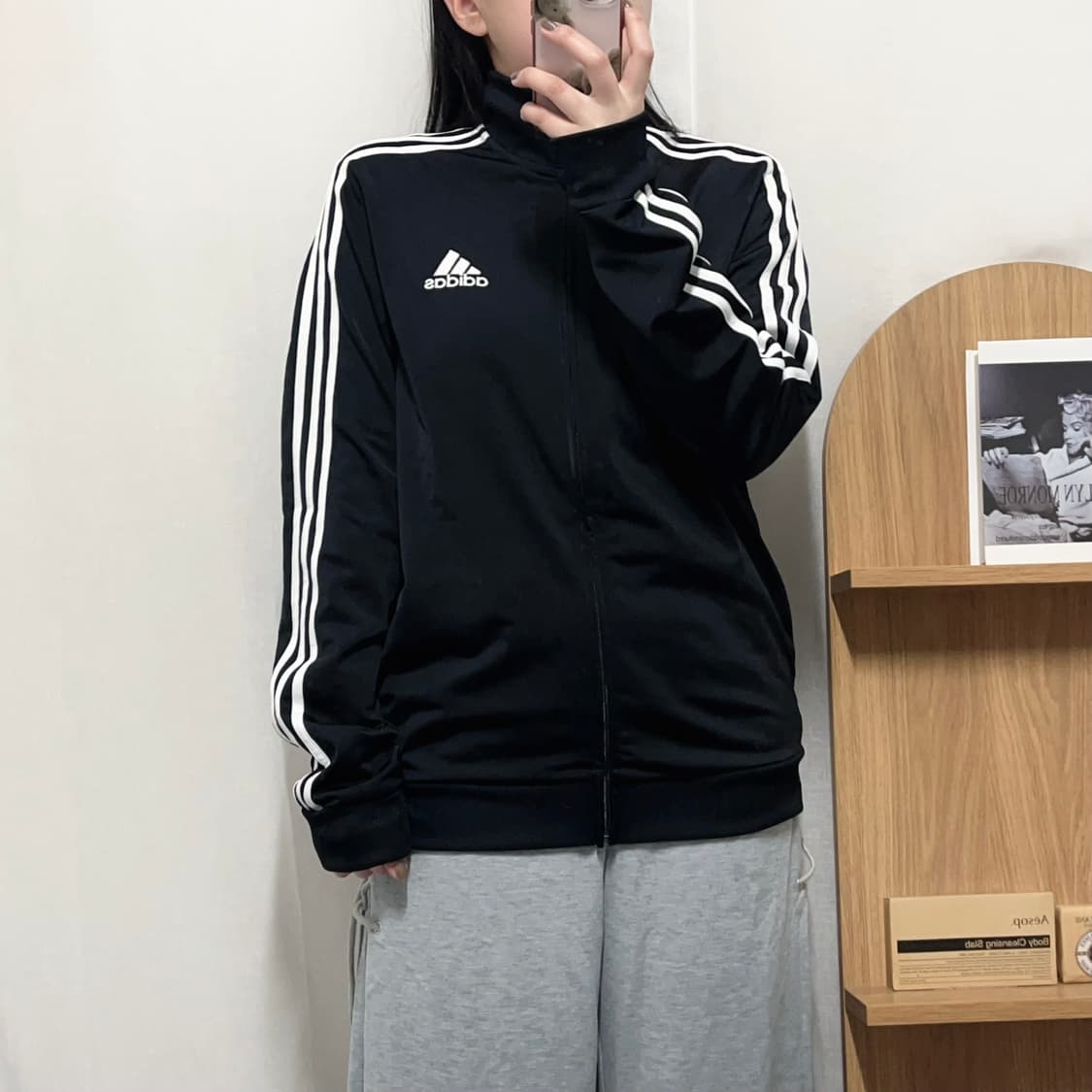 [정품] 아디다스 블랙 3S 삼선 져지 [ L ] 상품이미지2