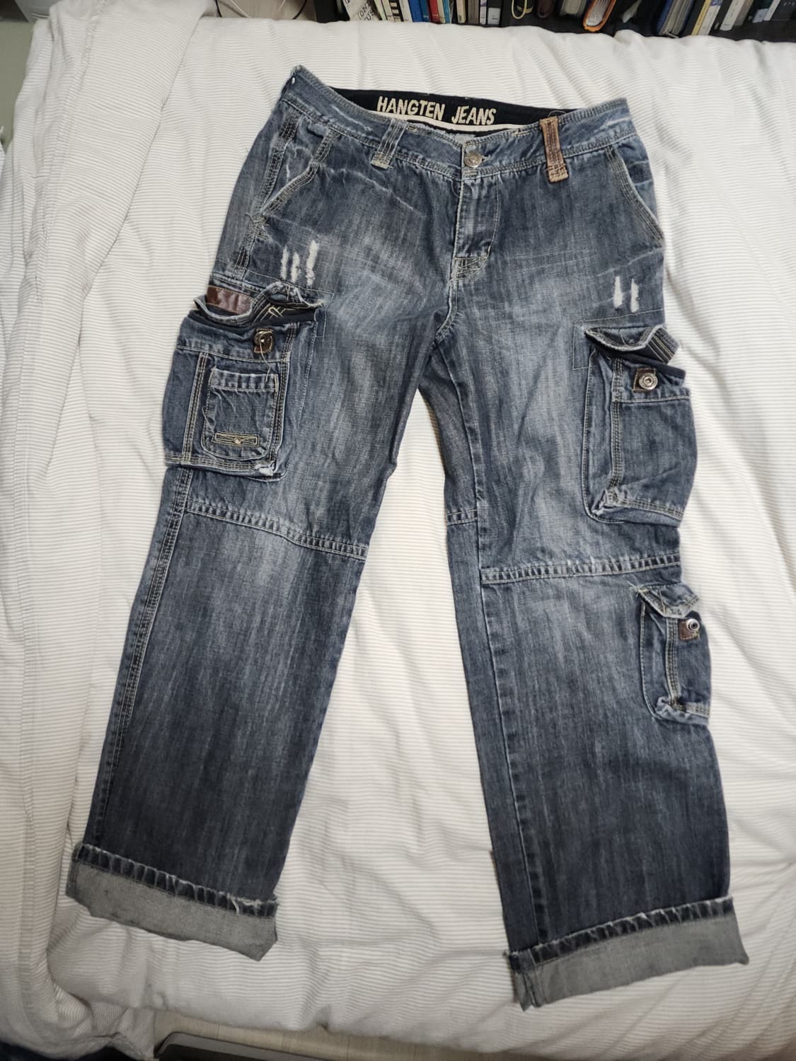 hangten jeans denim cargo pants 상품이미지1