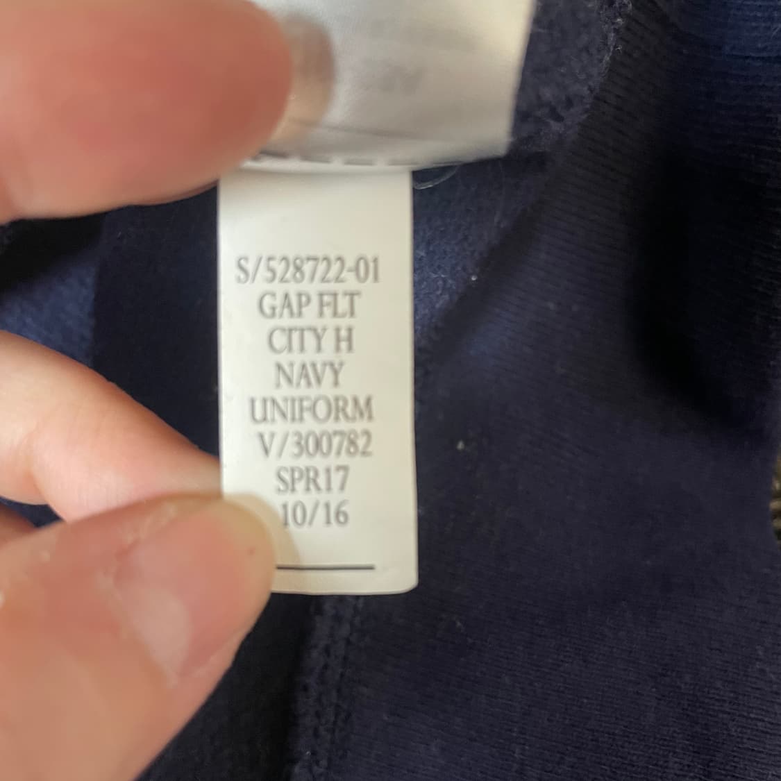 GAP 네이비 로마 빅로고 후드티 S 상품이미지8