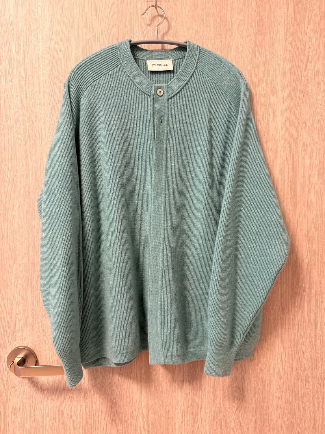 우마뭉 라운드넥 가디건 민트 M 상품이미지6