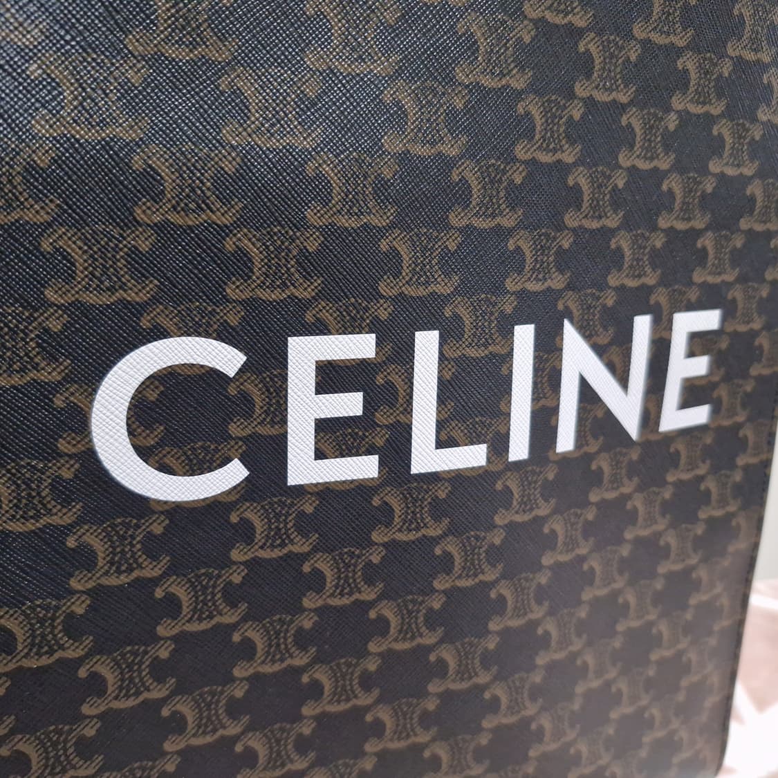 셀린느 CELINE 스몰 카바스 버티컬 트리옹프 캔버스 숄더백 크로스백 상품이미지6