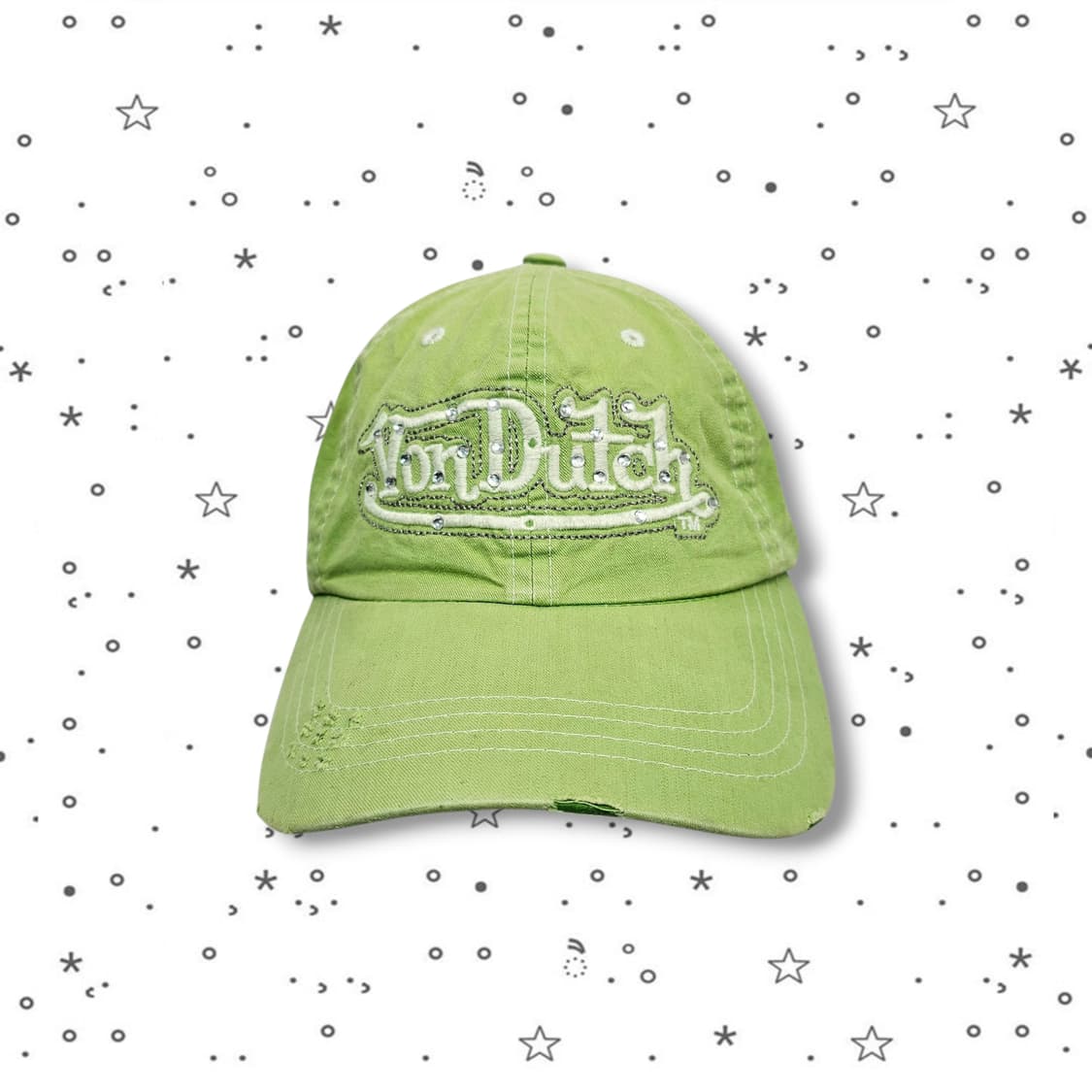  VonDutch 본더치 큐빅 그린 캡 상품이미지2