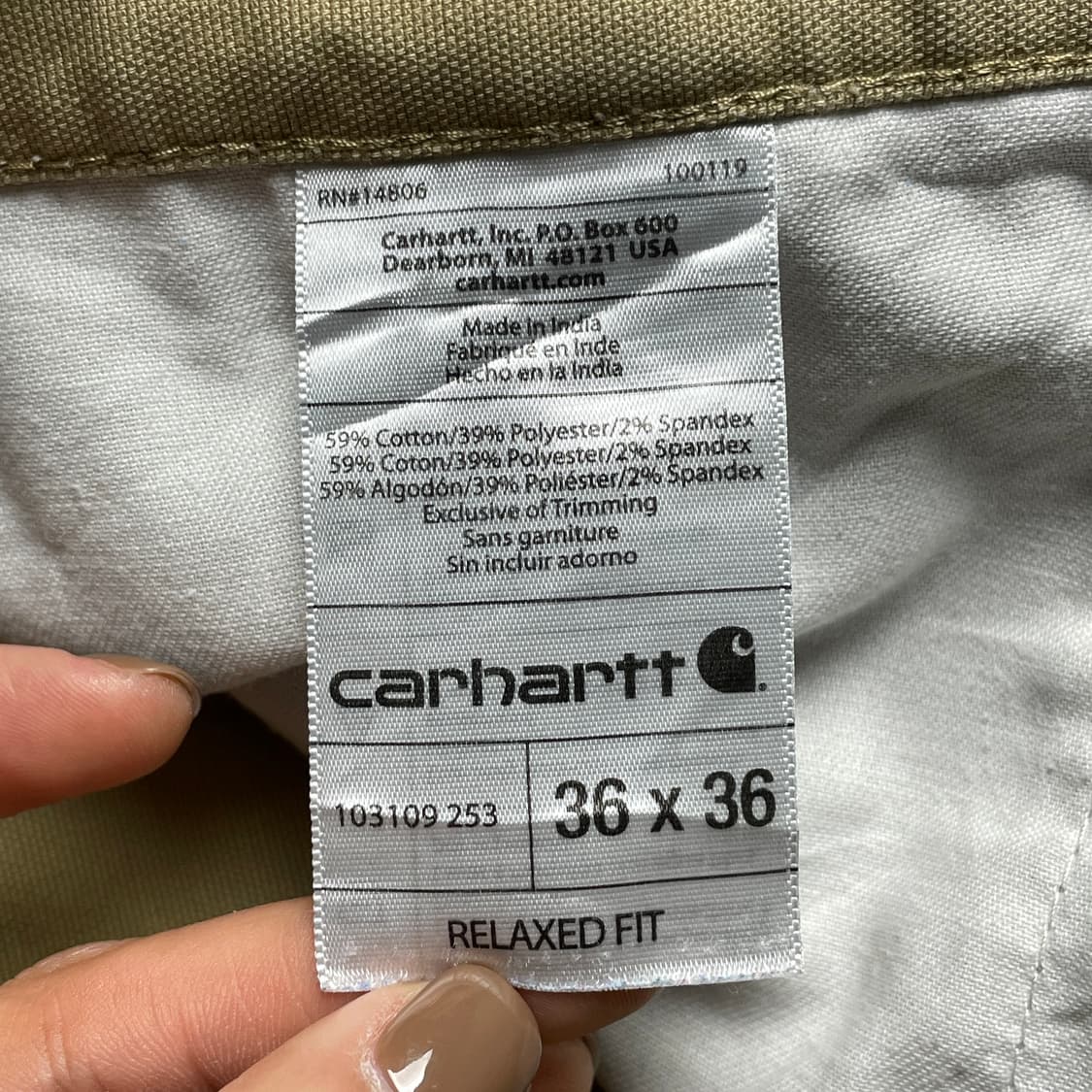 CARHARTT 칼하트 빈티지 릴렉스드핏 워크 팬츠 A00887 상품이미지10
