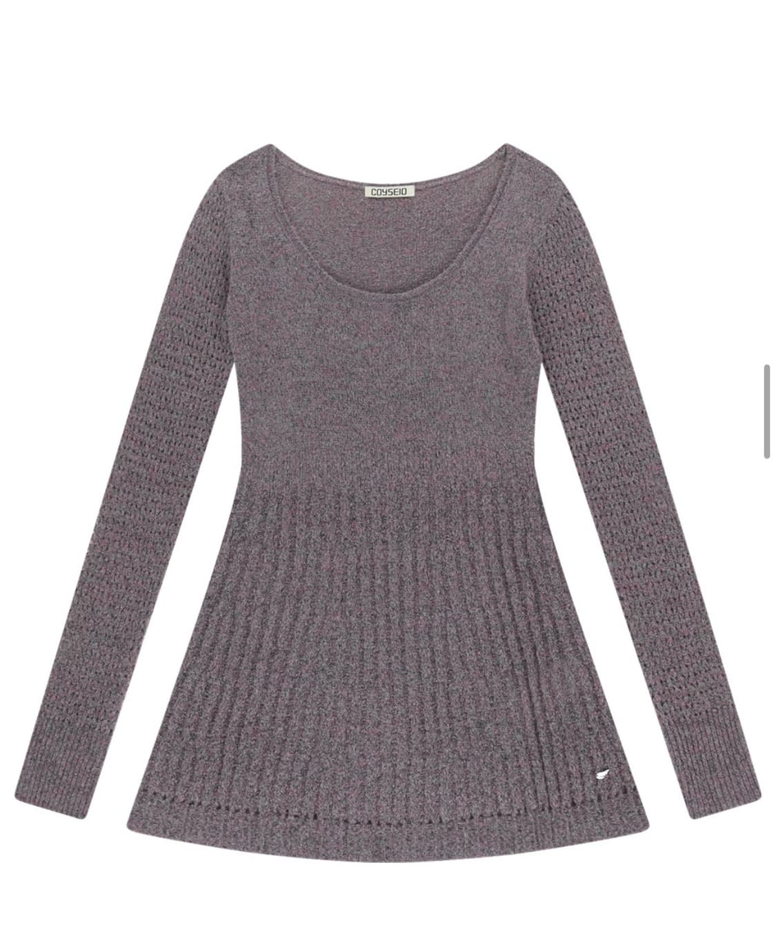 코이세이오 소프트 벨 니트 퍼플 그레이  상품이미지1