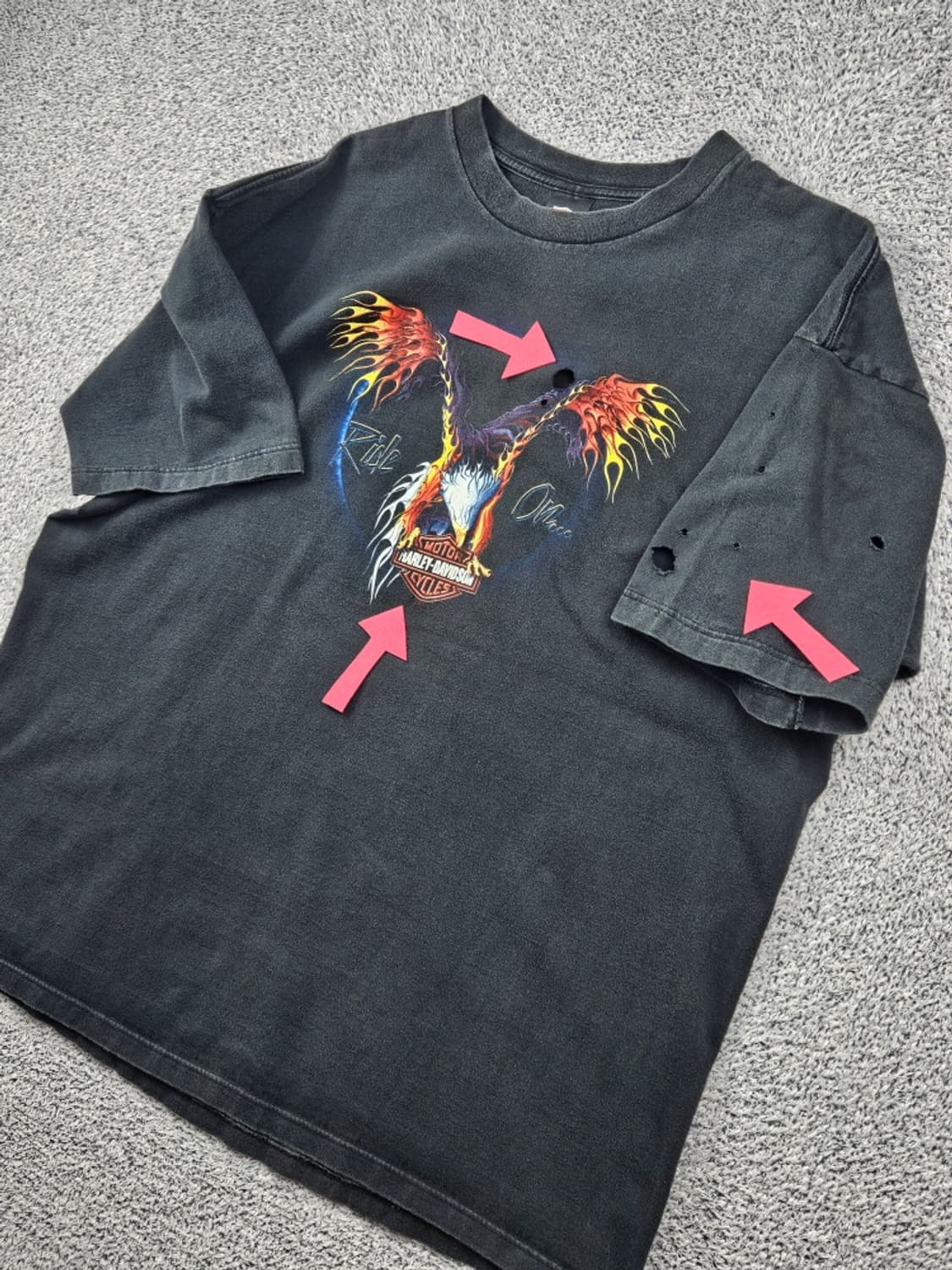 USA 할리데이비슨 반팔 티셔츠 ( 2XL ) / 12586 상품이미지4