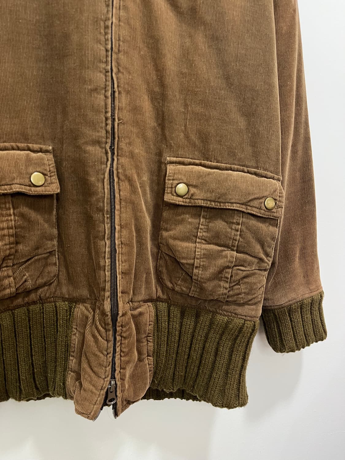 일본 빈티지 락펑크 골덴 코듀로이 누빔 집업 자켓 상품이미지4