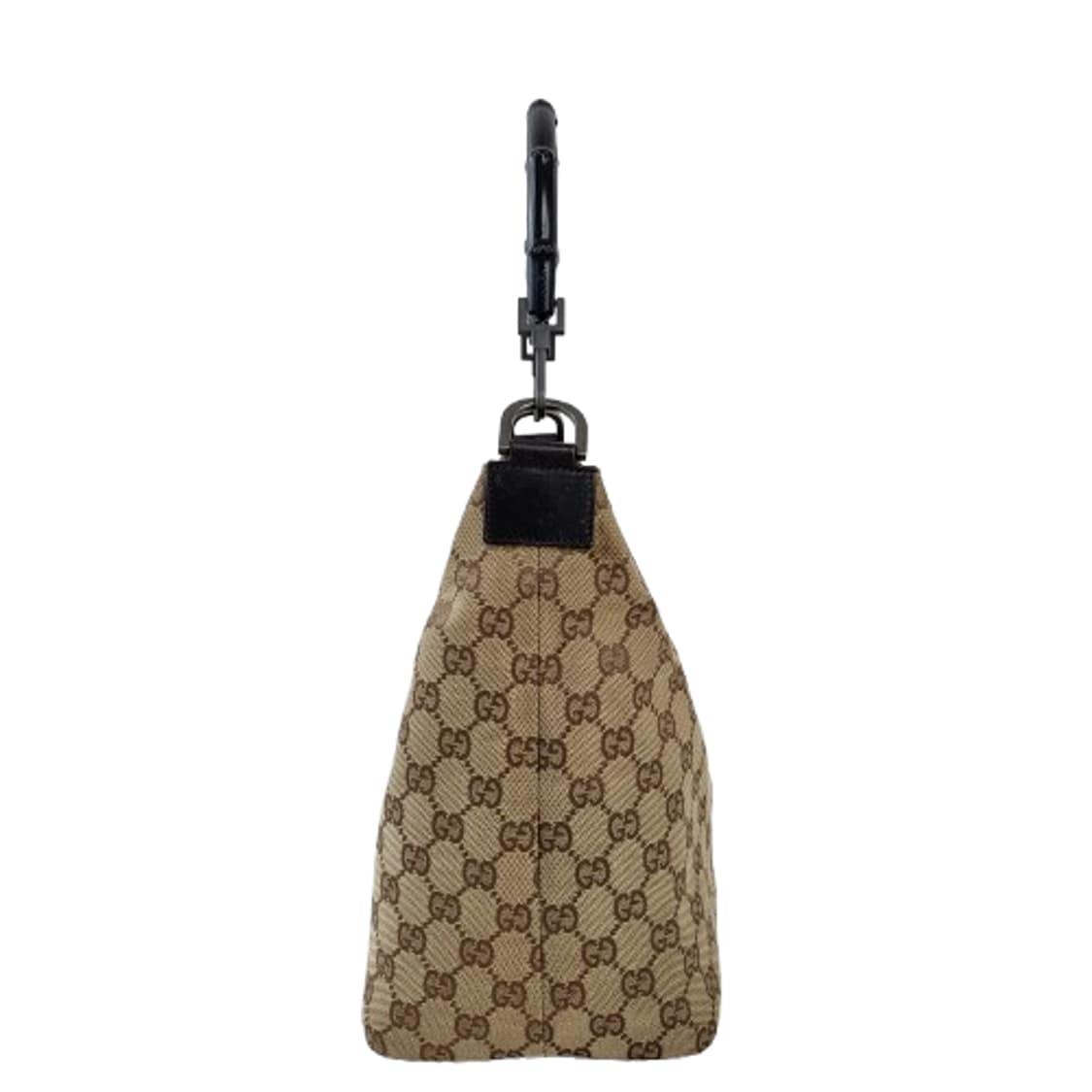 정품 구찌 뱀부 핸들 GG 로고 자가드 호보백 상품이미지3