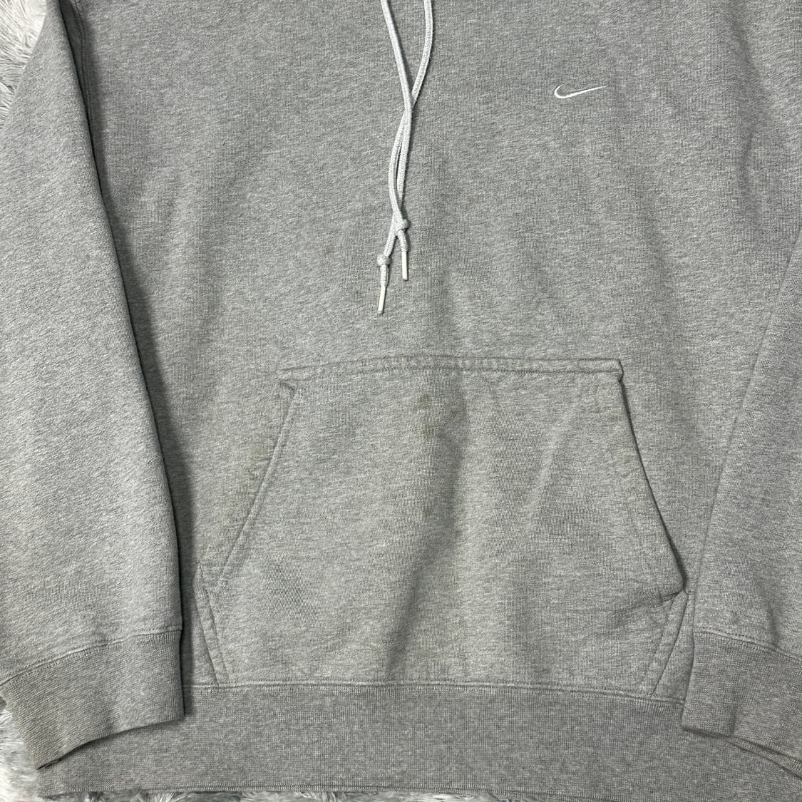 나이키 솔로스우시 플리스 그레이 후드 XL 상품이미지4
