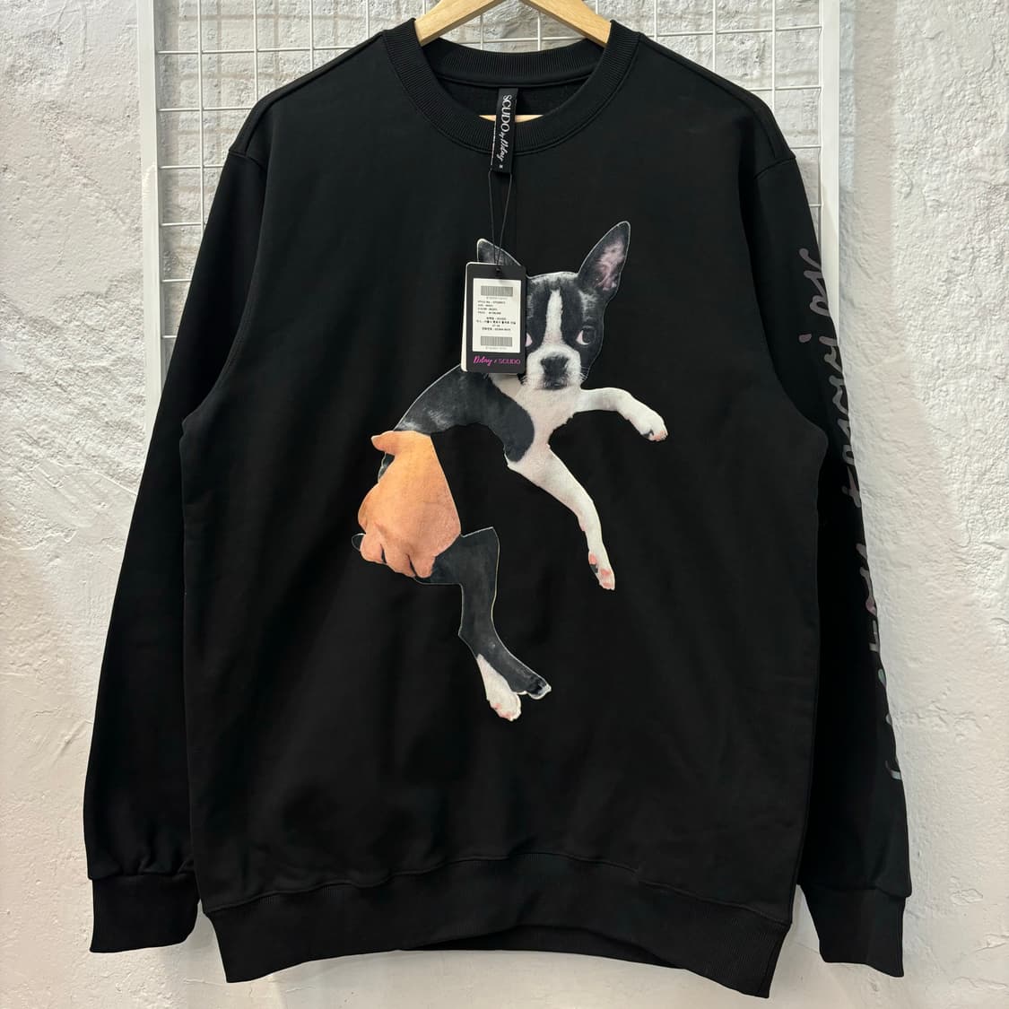 D.day X Scudo 보스턴테리아 블랙 스웻셔츠 M 상품이미지1